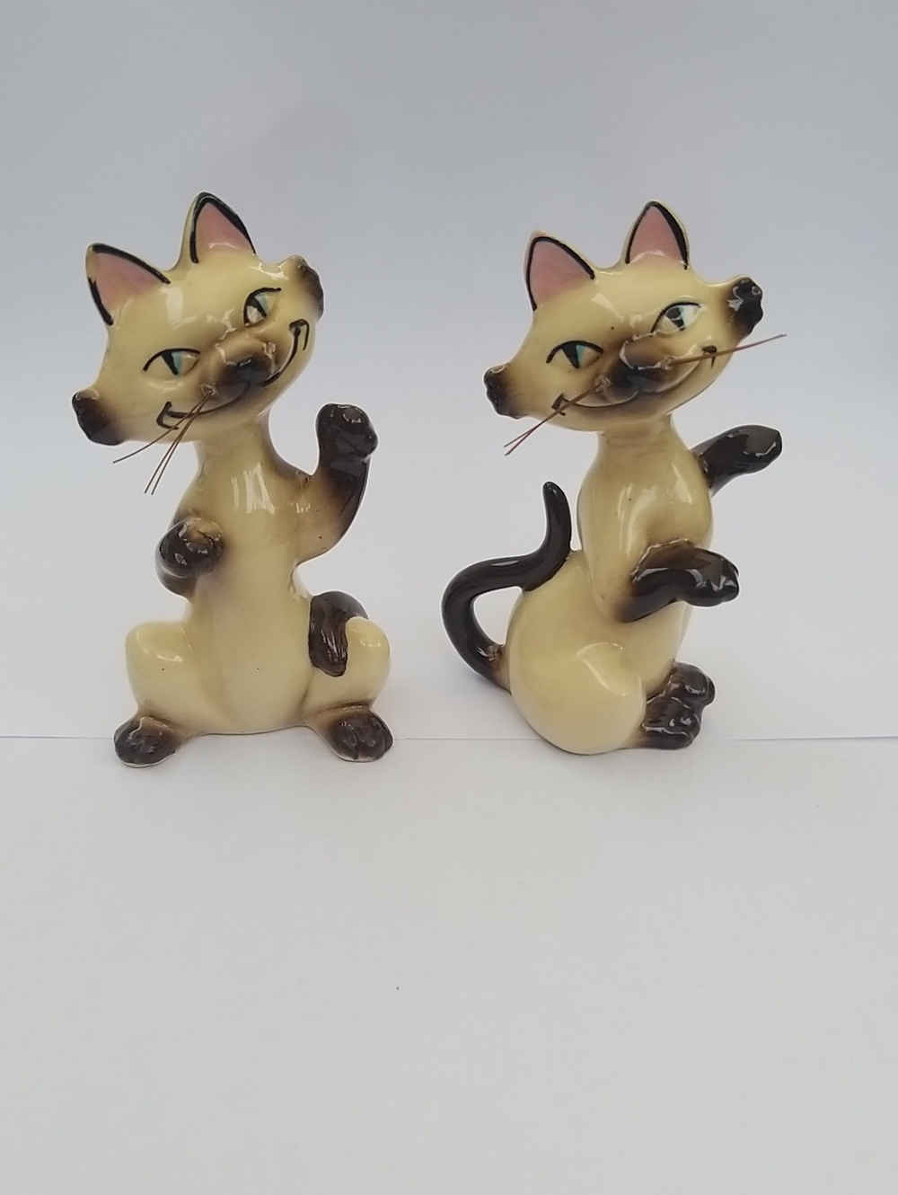 Vintage Si And Am Lady And The Tramp Siamese Cat Salt And Pepper Shakers